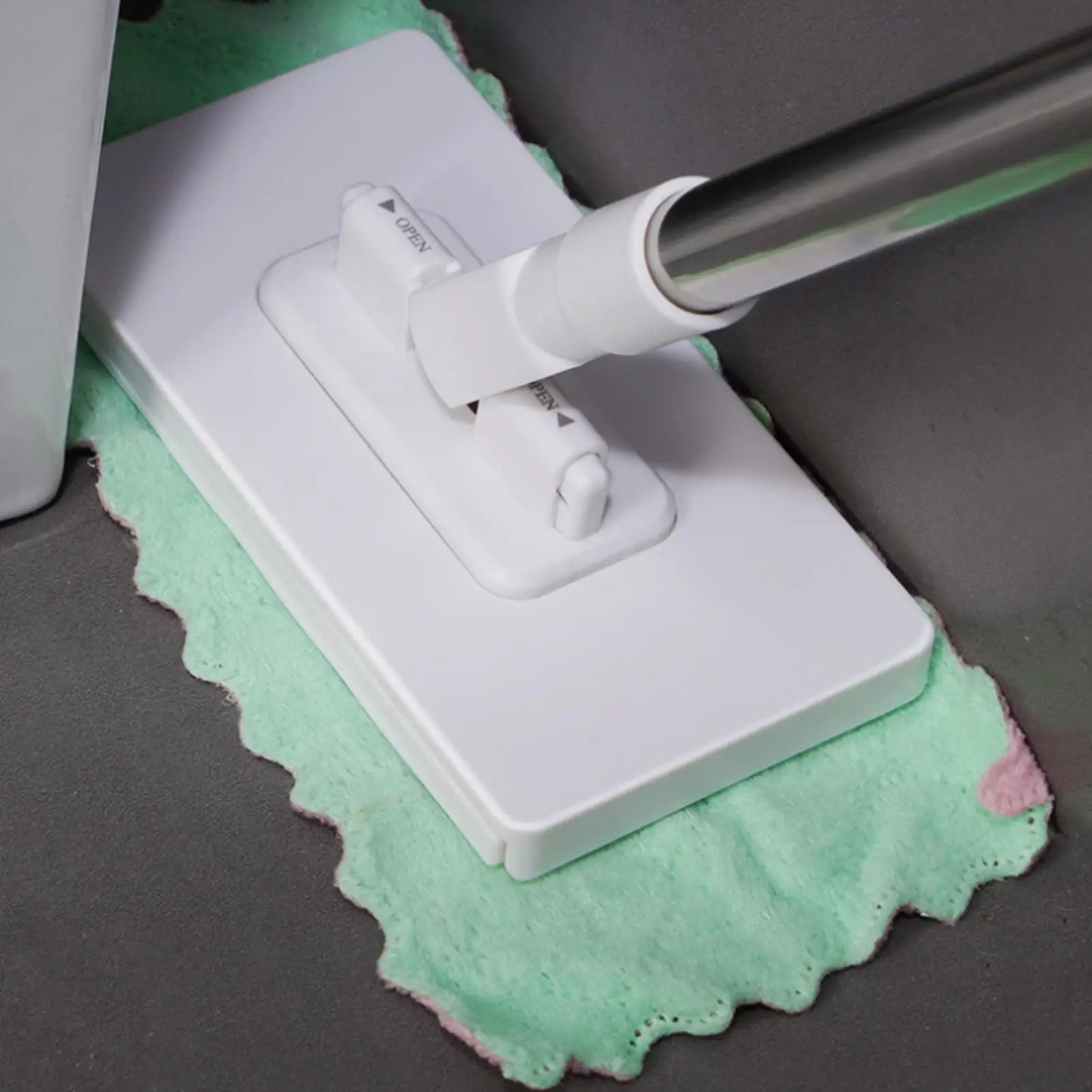 Dust Removal Mop Face Towel Washer Mop With 4 Replacement Cloths Household Cleaner Tool Dust Removal Equipment for Window