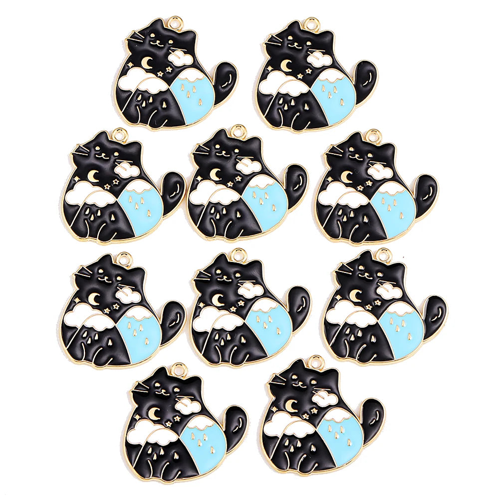 Lovers Cute Cat Cat's Paw Necklace Animal Pendant Charm for Bracelet Necklace Keychain Pendant DIY Jewelry Making Supplies Gift