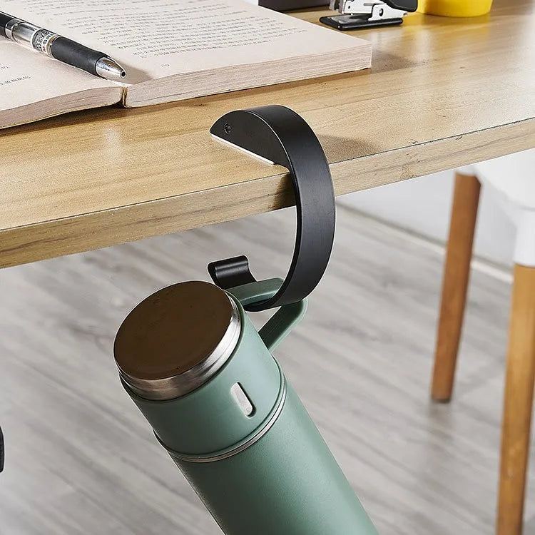 Desk Bag Hanger Portable Bag Hanger School Office Desk Edge Bag Hook Desktop Backpack Hanger Punch Free Desk Side Handbag Rack