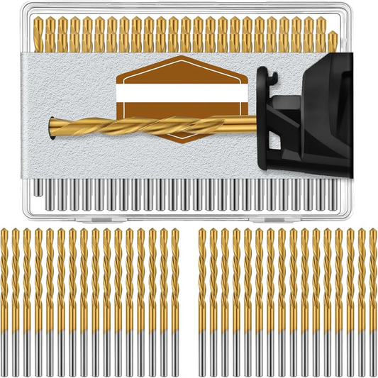 Trending Now 50 Pieces Drywall Pilot Point Cutting Drill Bits 1/8 Inch Diameter Drywall Drill Bits Drywall Tools for Spiral Saw