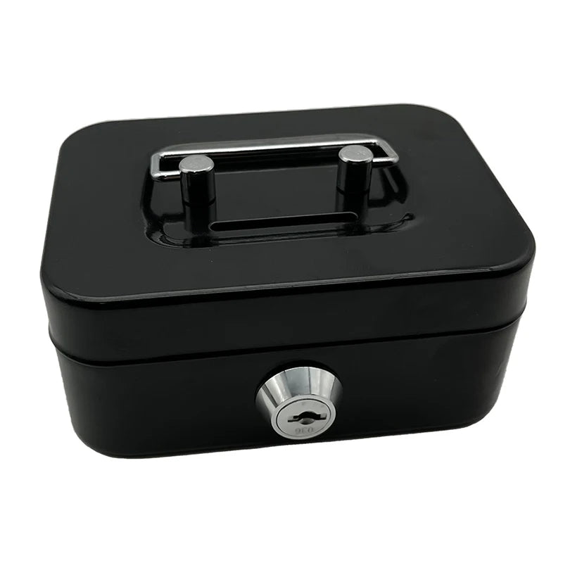 Portable Piggy Box Made Of Metal Small Security Lock Box Sturdy Coin Boxes Money Safe Box Lockable Cash Box With Key For Kids