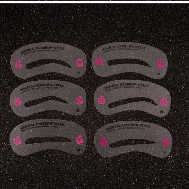 24 Styles/set Eye Makeup Stencils Grooming Eyebrow Stencil Kits DIY Eyebrow Templates for Women Make Up Beauty Tools Accessories