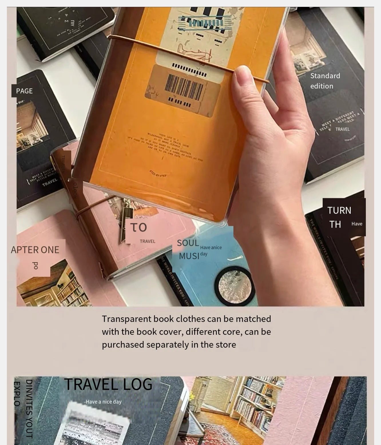 TN Passport book Travel Notebook High Quality Diary journal notebook  American retro Business Office School Meeting Notepad