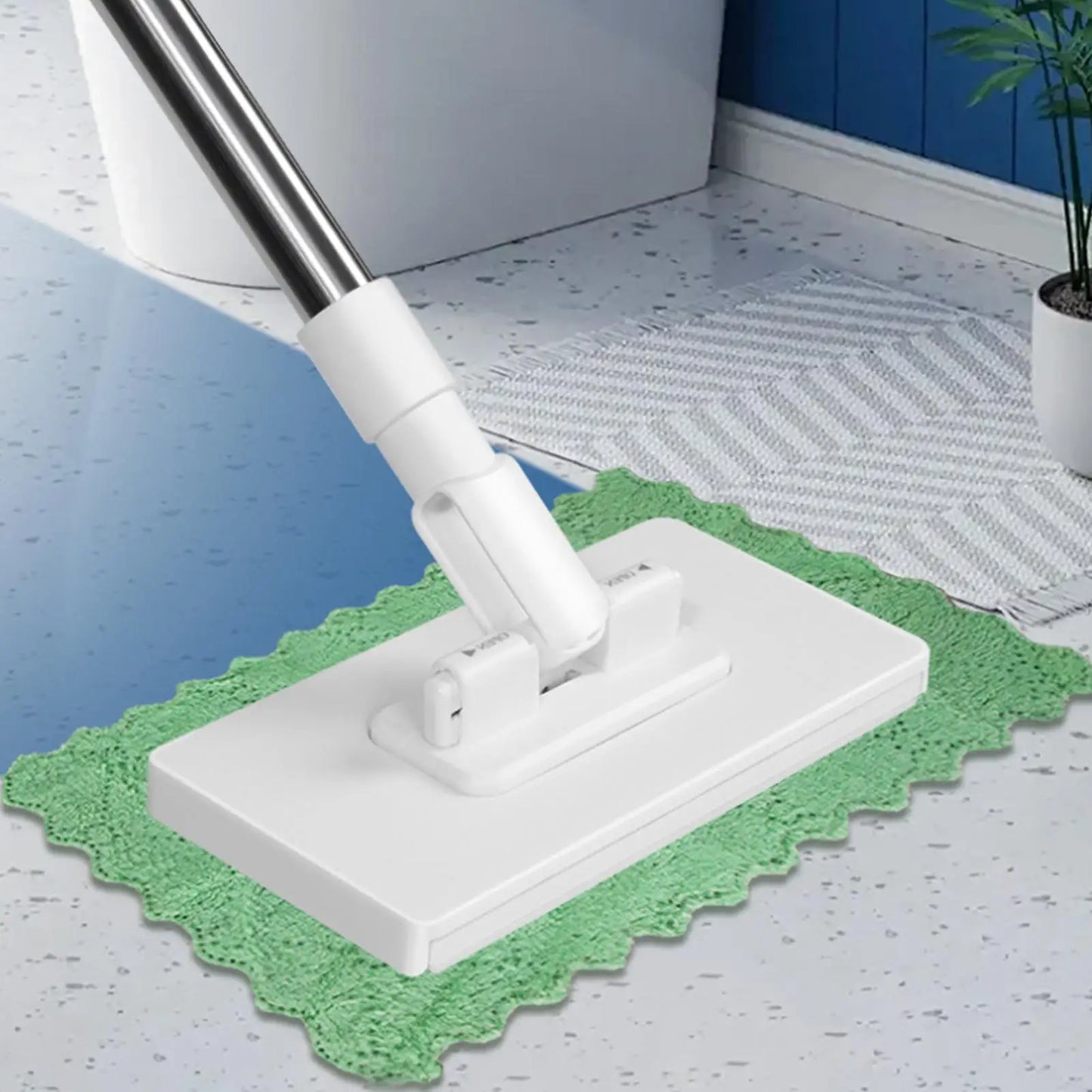 Dust Removal Mop Face Towel Washer Mop With 4 Replacement Cloths Household Cleaner Tool Dust Removal Equipment for Window