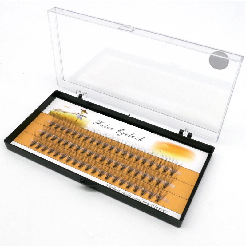 1box/60 Bundles,10D 0.1/0.07mm Thickness Individual Eyelash Extensions eyelashes Cluster Lashes, Natural False Eyelashes Bundles