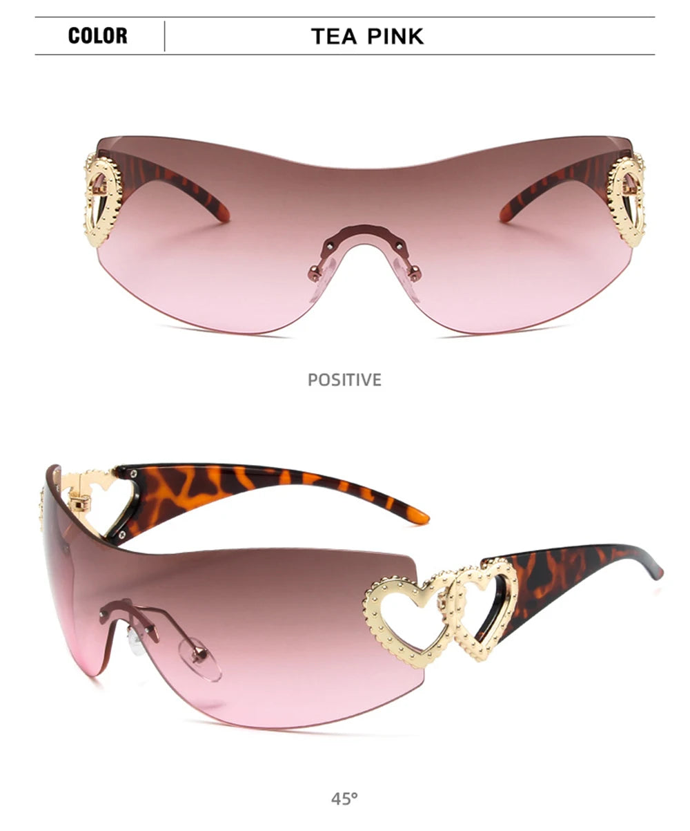 2025 Luxury Trending Pink Women's Sunglasses Vintage Designer Shade Fashion Goggles