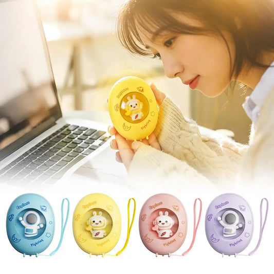 Mini Hand Warmer Portable Cartoon Design 1200mAh Battery USB Rechargeable Fast Winter Warm Tool Ambient Light Trending Now