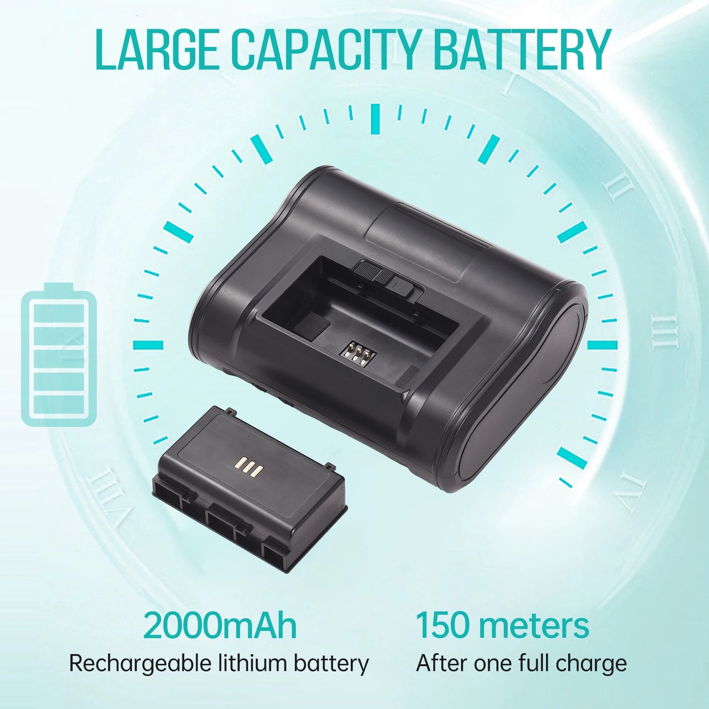 Wireless Thermal Receipt Printer 4-inch 110mm Portable Mobile Printer 203dpi Print BT USB Connect for Small Business Market