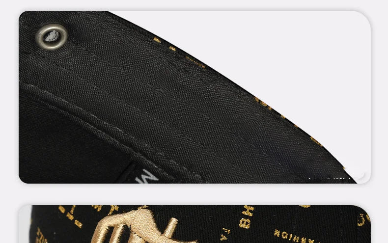 Trending Typography - printed Baseball Cap with Embroidered Logo - A Fashion - forward Headpiece