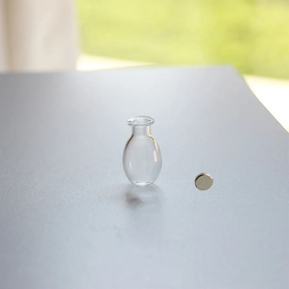 1Pc Cat Whiskers Mini glass Vases Magnetic Tiny Vases Refrigerator Decor Small Plant Kitchen Office Cat Dog Whisker Holder gift