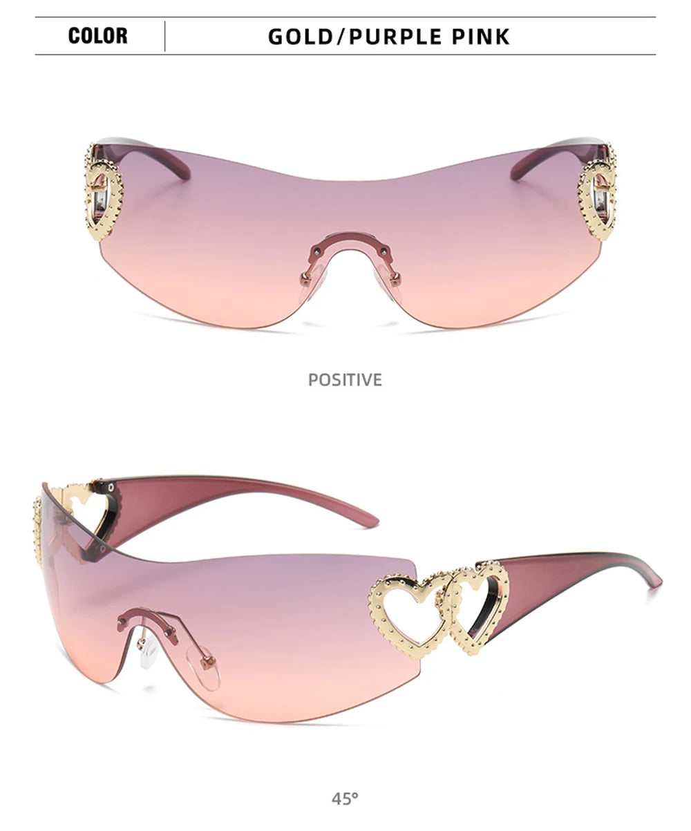 2025 Luxury Trending Pink Women's Sunglasses Vintage Designer Shade Fashion Goggles