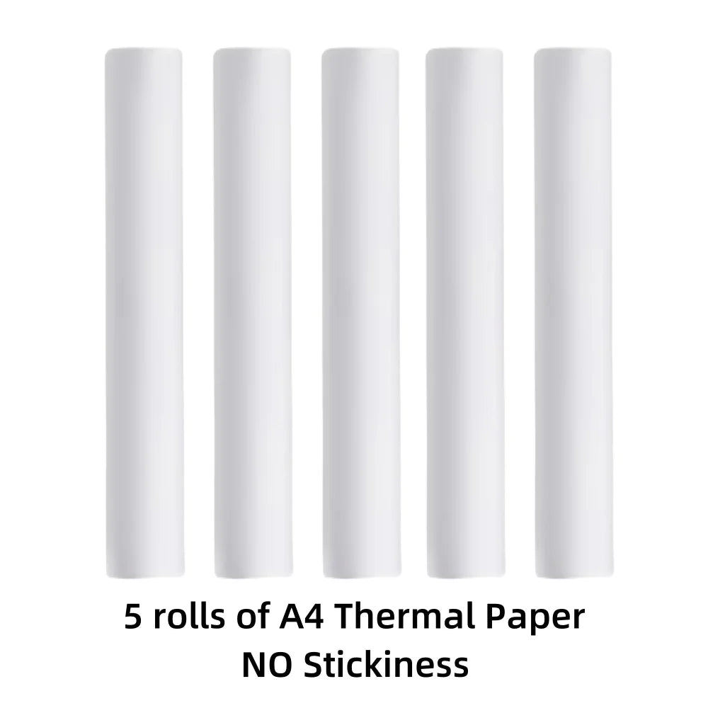 Portable Printers Wireless for Thermal Printer Bluetooth Inkless Printer Compatible with Phone and Laptop for Home Office,School