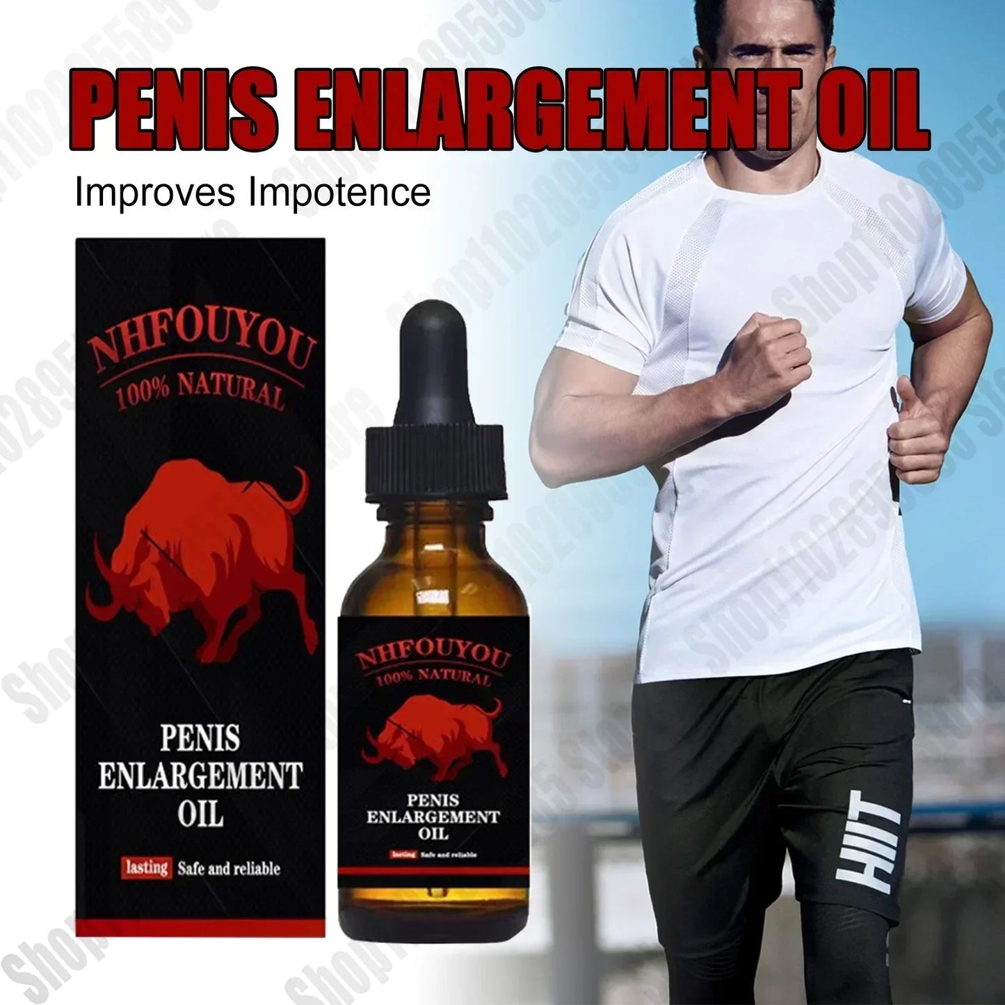 Best Seller  Male Penis Enlargement Gel Sex Toys Big Cock Long Erection Delay Cream Extension Massage Oil 18 Growth  Sex Product