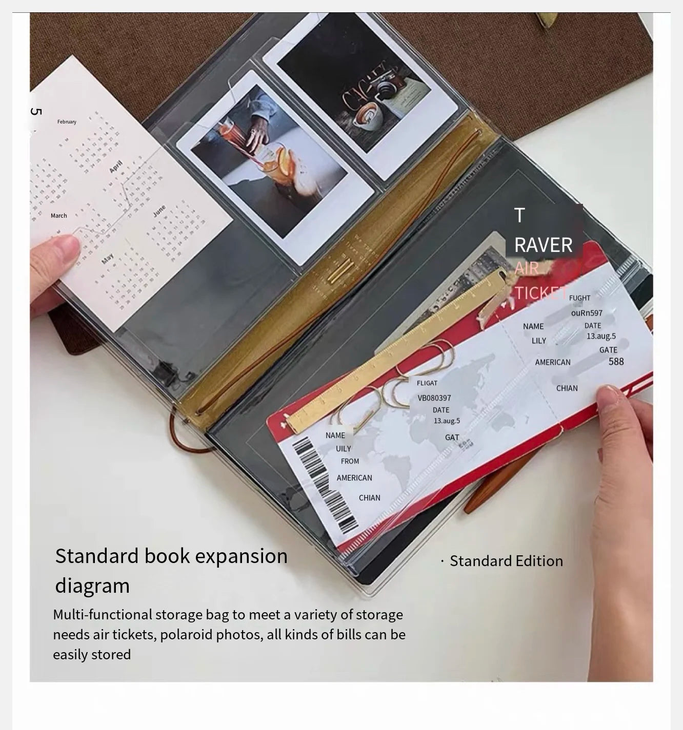 TN Passport book Travel Notebook High Quality Diary journal notebook  American retro Business Office School Meeting Notepad