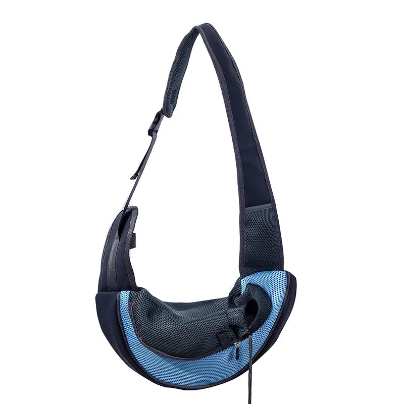 Pet backpack, portable shoulder bag for travel, hands-free outdoor crossbody bag suitable for cat and dog pet supplies