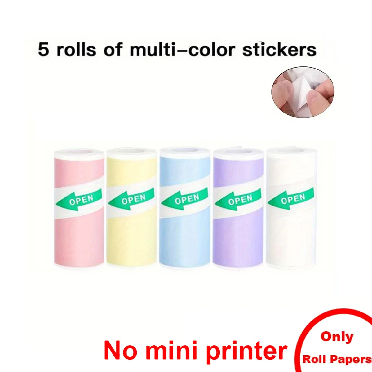 Wireless Mini Thermal Printer Wireless Mini Thermal Printer, Portable Label Maker, 200dpi High Resolution, USB Rechargeable