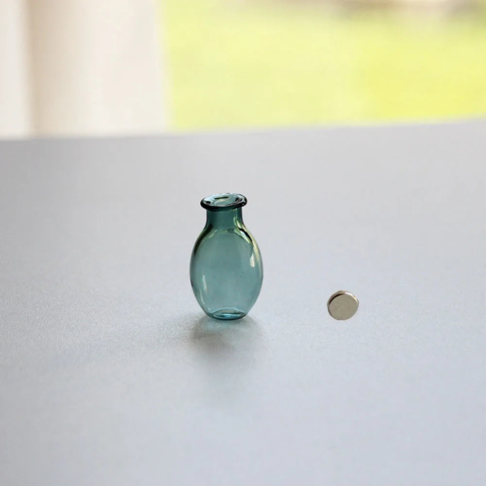 1Pc Cat Whiskers Mini glass Vases Magnetic Tiny Vases Refrigerator Decor Small Plant Kitchen Office Cat Dog Whisker Holder gift
