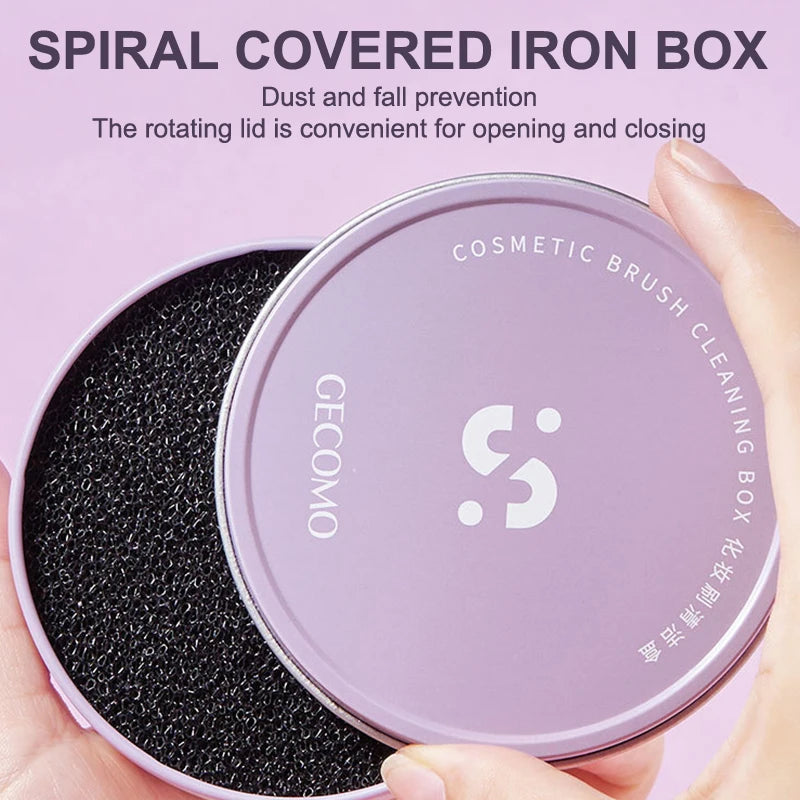Makeup Brush Cleaning Box Quick Clean Sponge Eyeshadow Brushes Dry Cleaner Cosmetic Wash Clean Powder Tool Makeup Accessories