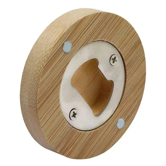 -A89Z Opener Solid Wood Round Beer Opener Cocktail Beer Easy To Open The Lid Gadgets Bar Tools