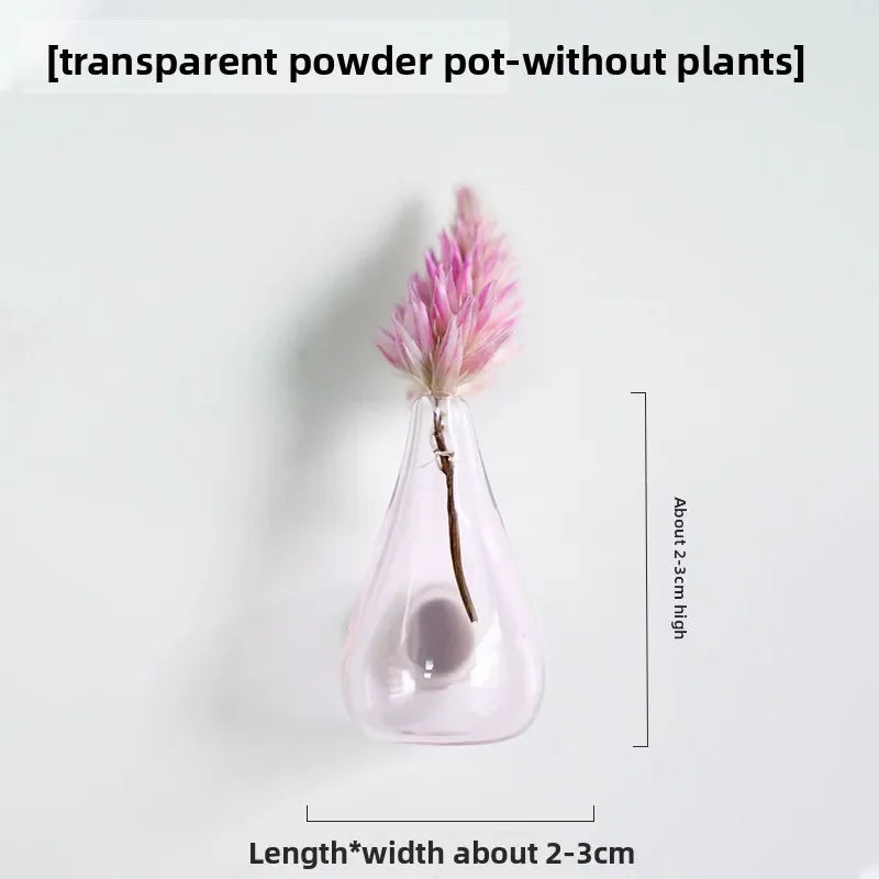 Creative Mini Magnetic Ceramic Flower Vase – DIY Porcelain Insert for Fridge Sticker, Fingertip Decoration &Thoughtful Gift Idea