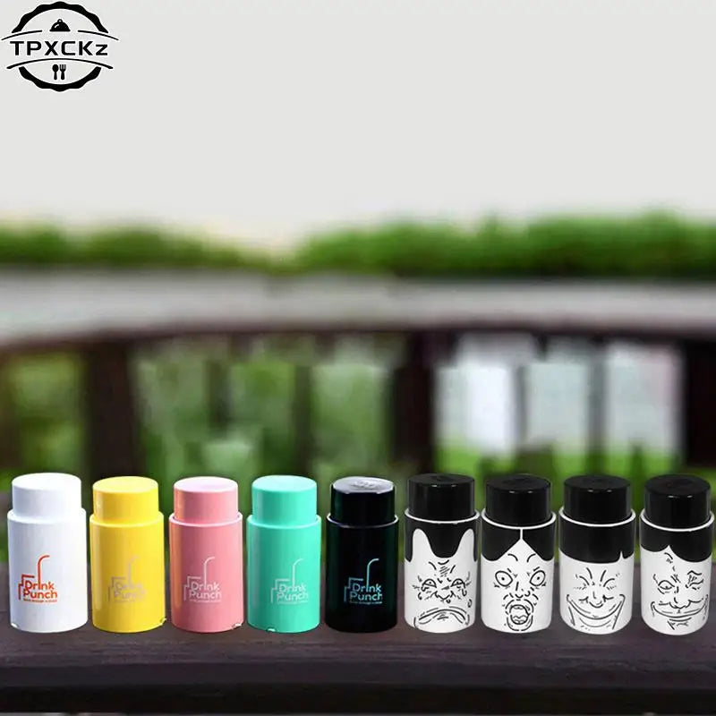 Bottle Opener Tools Drink Punch Mini Water Drill Bottle Opener Bottle Cover Hole Punch Opener For Straw For Party Random Color