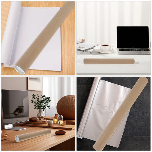 4Pcs Mailing Tubes Kraft Paper Heavy-Duty Round Cardboard Poster Document Transport Protective Shipping Tubes Storage Caps