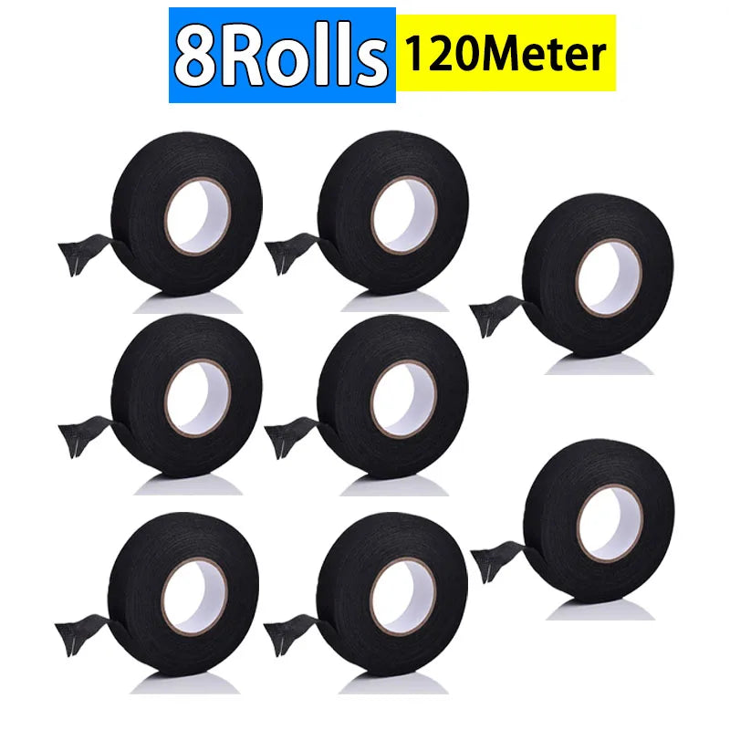 Electrical Tape Heat Resistant Wiring Harness Fabric Waterproof  Automotive Insulating Adhesive Cloth for Cable Wire Wrap 1-10Pc