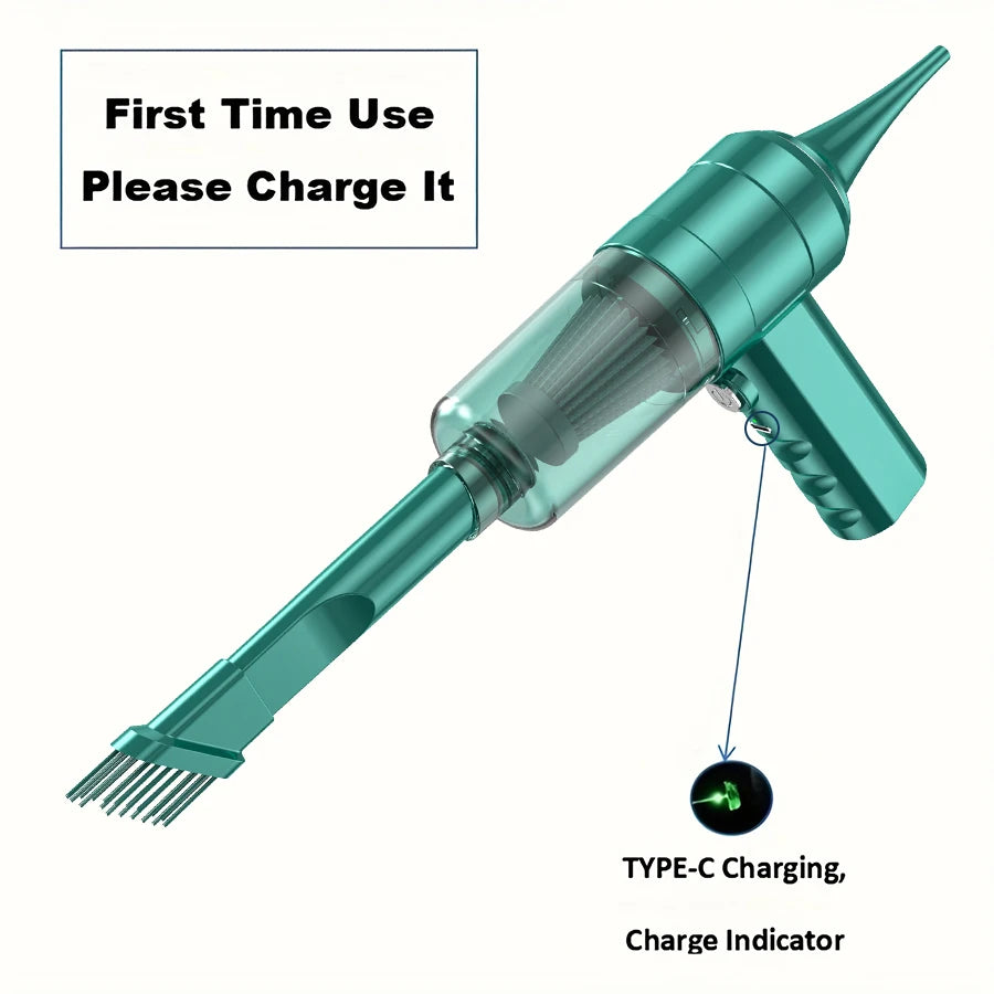 Small mini portable car vacuum cleaner, multifunctional, suitable for various scenarios inside the car
