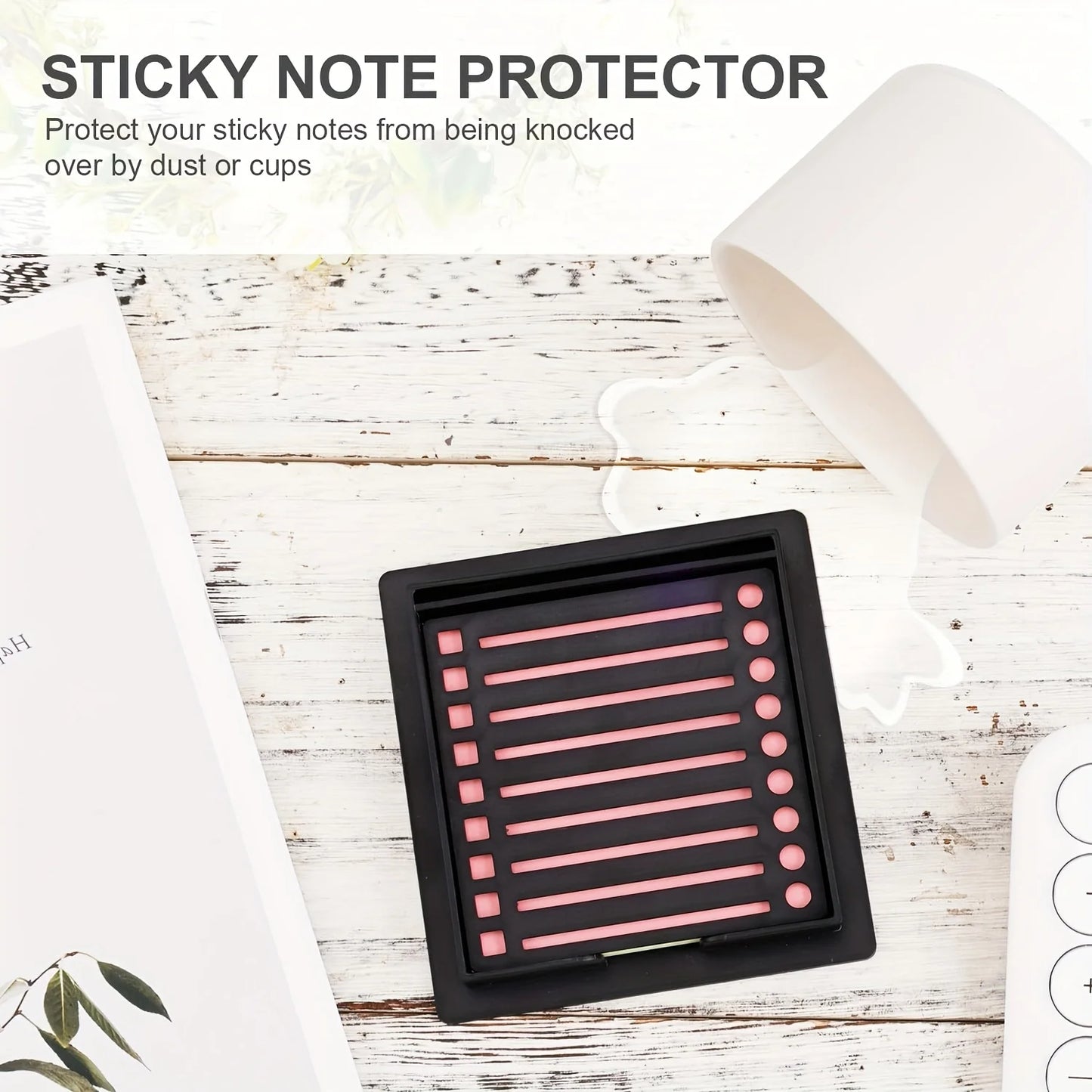 1Pc note holder with template Post It Note Template for quick marking of note boxes