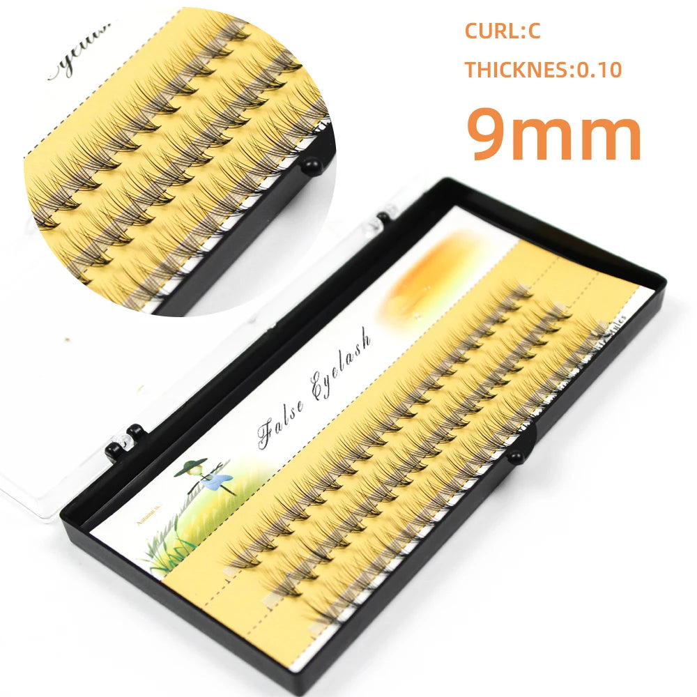 1box/60 Bundles,10D 0.1/0.07mm Thickness Individual Eyelash Extensions eyelashes Cluster Lashes, Natural False Eyelashes Bundles