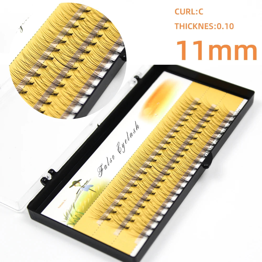 1box/60 Bundles,10D 0.1/0.07mm Thickness Individual Eyelash Extensions eyelashes Cluster Lashes, Natural False Eyelashes Bundles