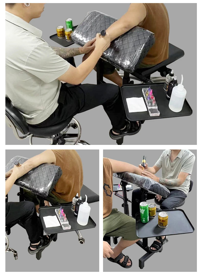 TAIDU Tattoo Armrest Stand With Tray Tattoo Arm Leg Rest Stand Adjust Height 120cm Tattoo Arm Holder Tattoo Equipment