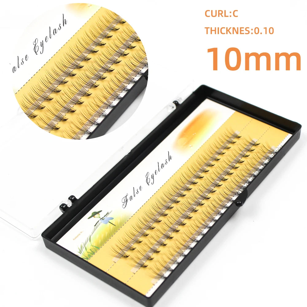 1box/60 Bundles,10D 0.1/0.07mm Thickness Individual Eyelash Extensions eyelashes Cluster Lashes, Natural False Eyelashes Bundles