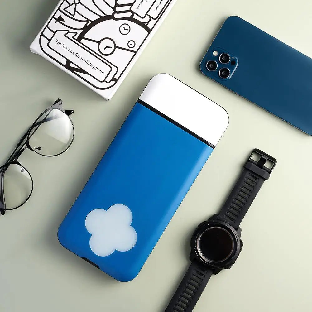 Portable Mobile Phone Lock Box Timer Bag Portable Phone Safe Timed Locking Case Self-Discipline Keepin Box Limit Cell Phones Use