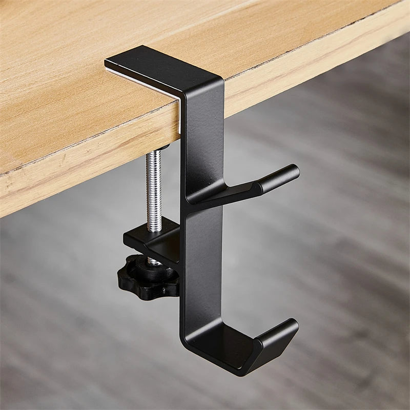 Desk Bag Hanger Portable Bag Hanger School Office Desk Edge Bag Hook Desktop Backpack Hanger Punch Free Desk Side Handbag Rack