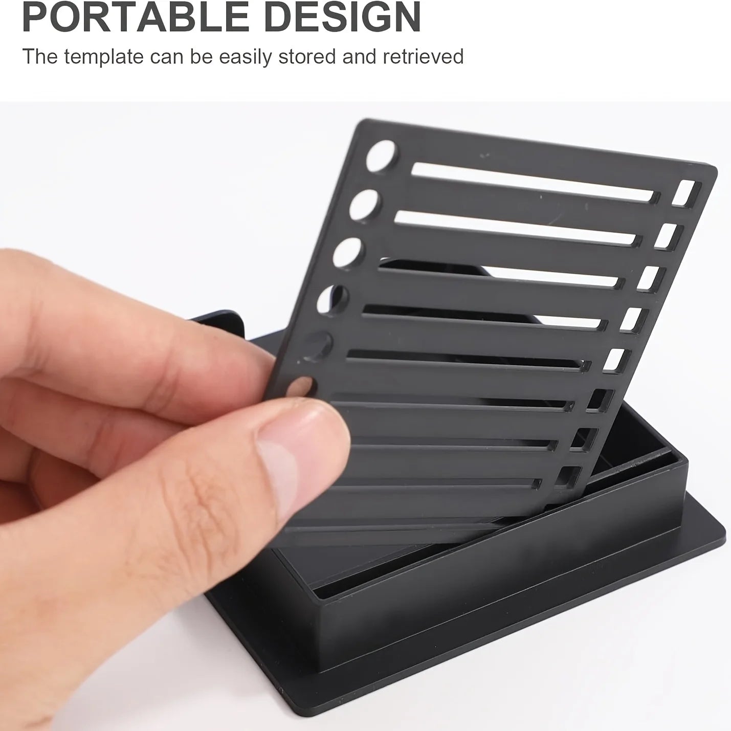 1Pc note holder with template Post It Note Template for quick marking of note boxes