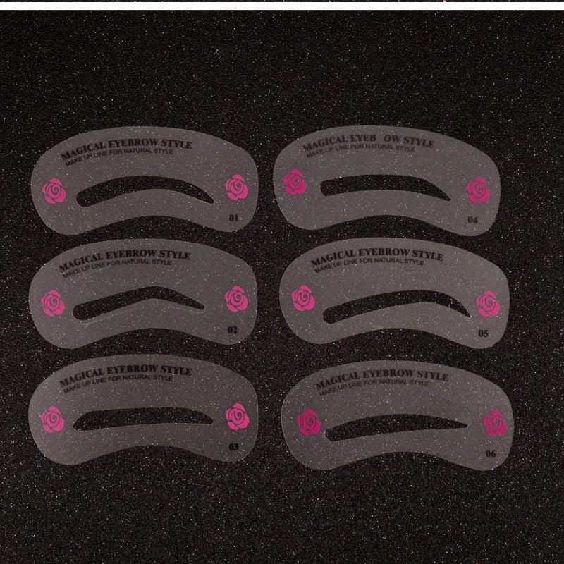 24 Styles/set Eye Makeup Stencils Grooming Eyebrow Stencil Kits DIY Eyebrow Templates for Women Make Up Beauty Tools Accessories