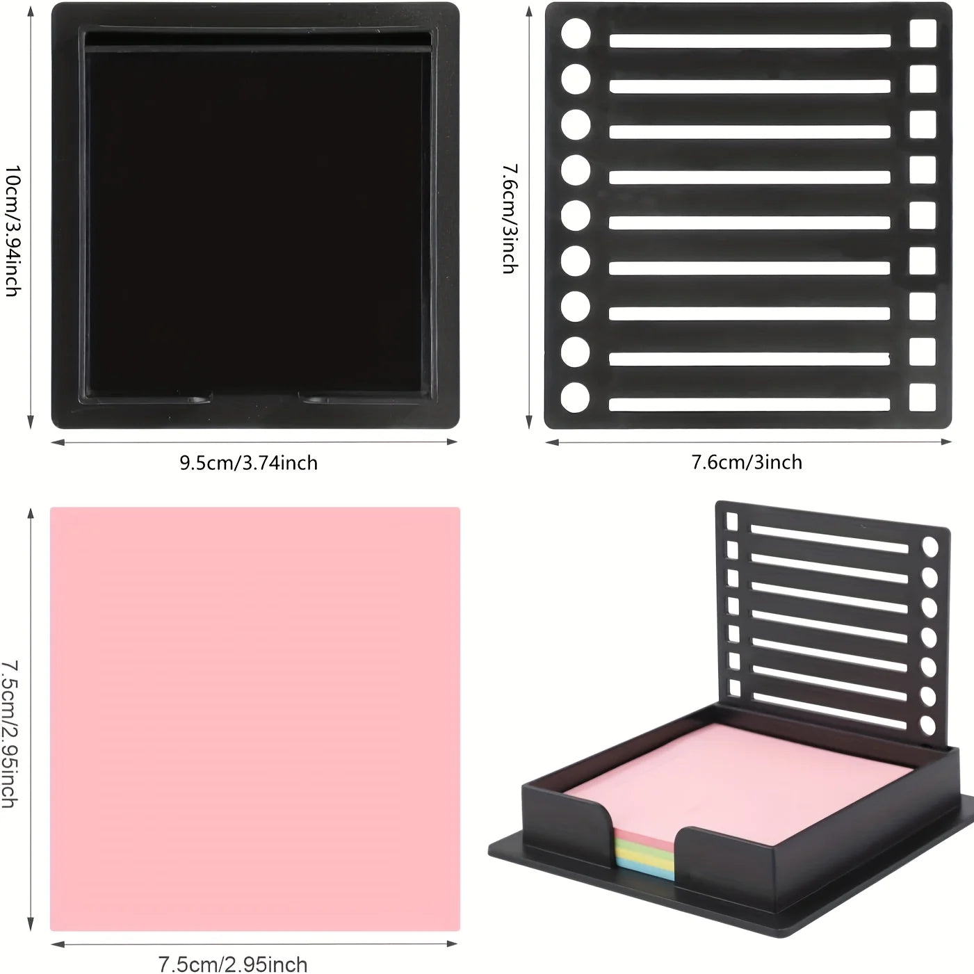 1Pc note holder with template Post It Note Template for quick marking of note boxes