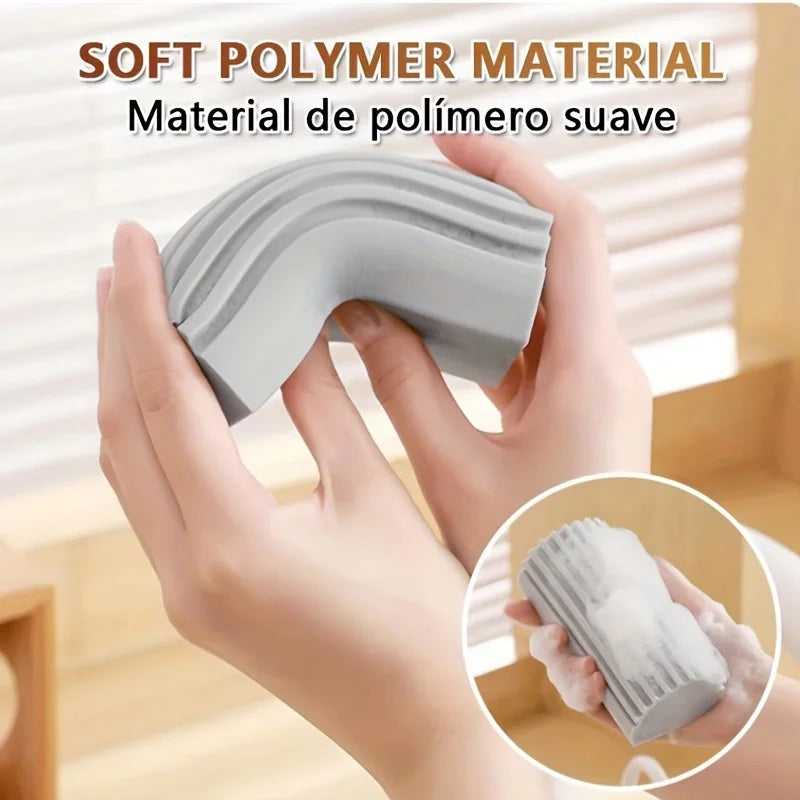 Damp Clean Duster Spong Dusting Wet Duster Powder Cleaning Spong Dust Removal Dusters for Home Car Kitchen Bathroom Scrub