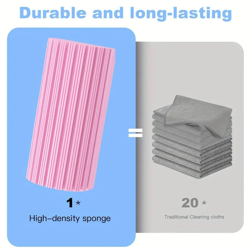 Damp Clean Duster Spong Dusting Wet Duster Powder Cleaning Spong Dust Removal Dusters for Home Car Kitchen Bathroom Scrub