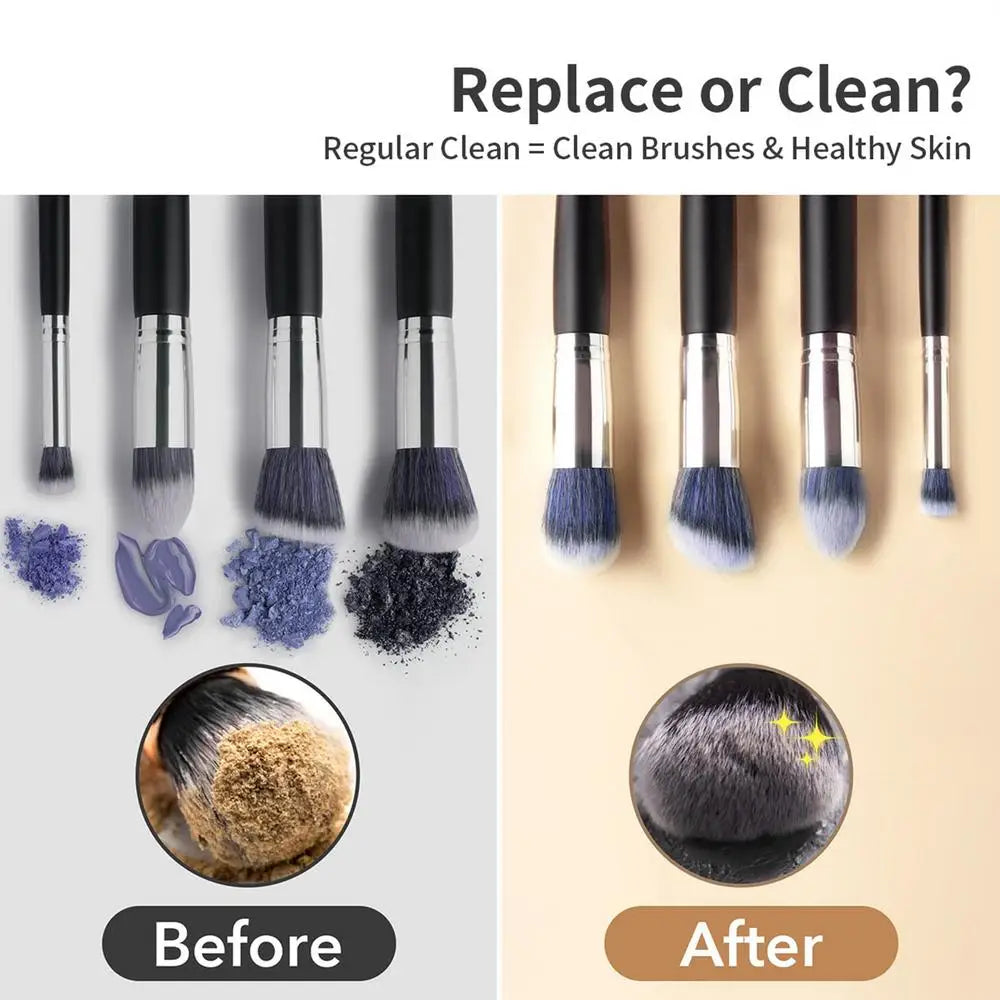 Makeup Brush Cleaner Solution Makeup Brush Shampoo Puff Cleaning Solution Remover Quickly Liquid Makeup Brush Cleaner 100ml