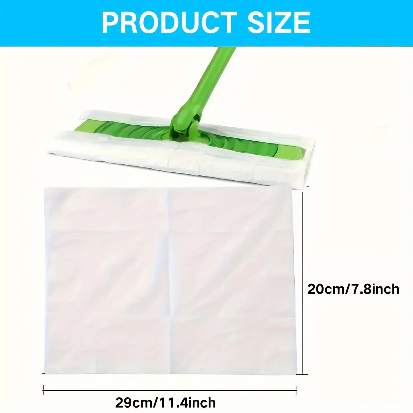 100 Pcs Of Dust Removal Paper Disposable Household Dust Removal Cloth Electrostatic Mop Pad Floor Tile Floor Cleaning Supplies