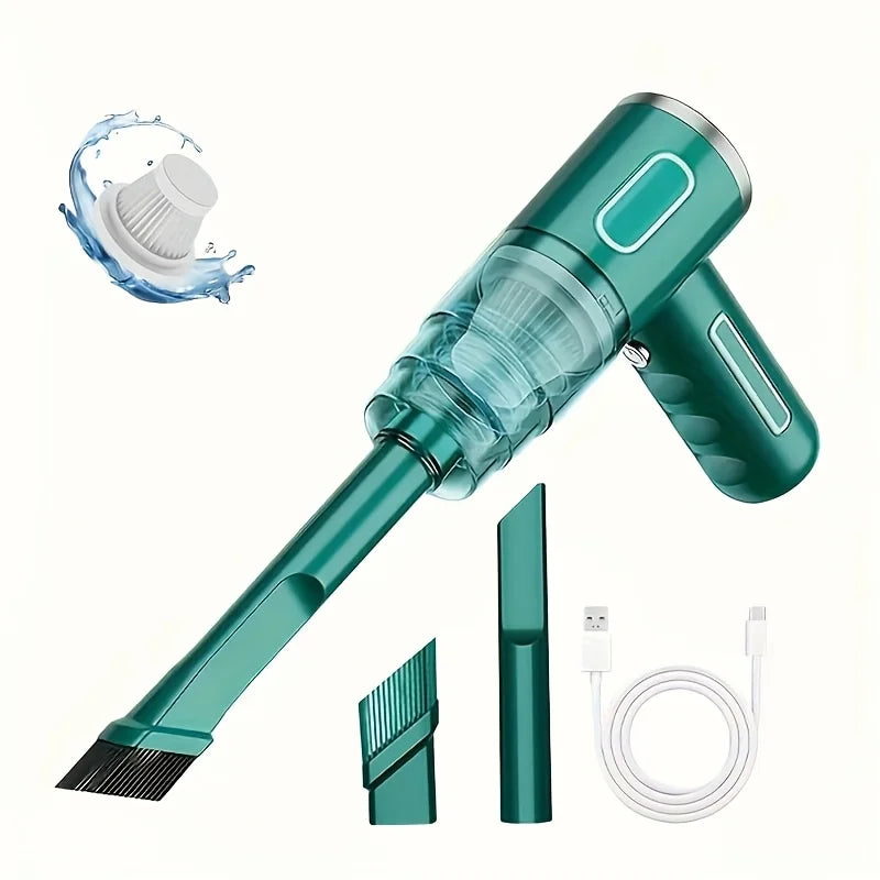 USB Mini Vacuum Cleaner, Powerful Suction for Car/Home/Office. Portable & Wireless with Multiple Attachments. Fast USB Charging.