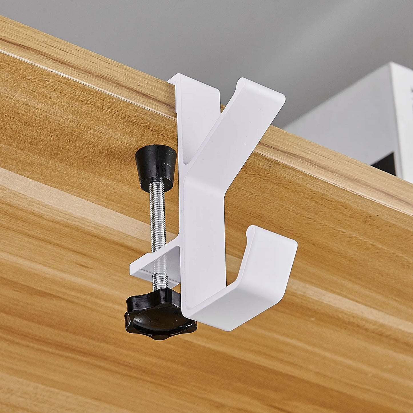 Desk Bag Hanger Portable Bag Hanger School Office Desk Edge Bag Hook Desktop Backpack Hanger Punch Free Desk Side Handbag Rack