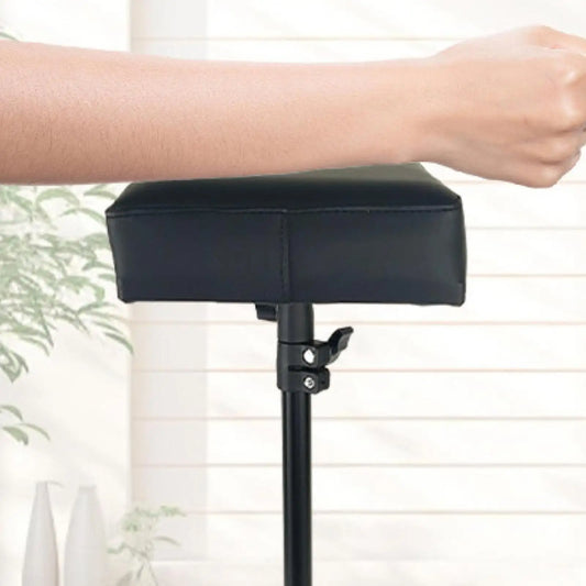 Arm Rest for Tattooing Tray Heavy Duty,Portable Stable Leather Accessory Professional Black for Household Studio Beauty Salon
