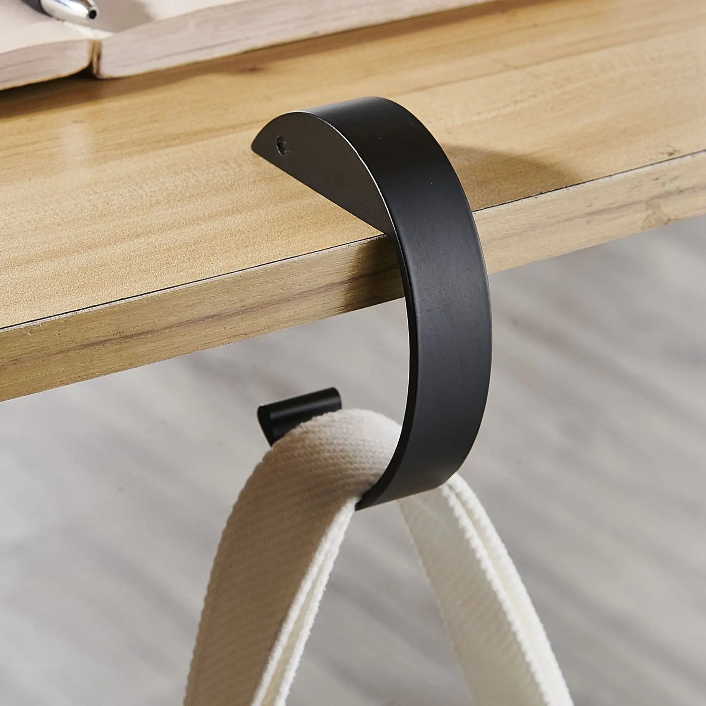 Desk Bag Hanger Portable Bag Hanger School Office Desk Edge Bag Hook Desktop Backpack Hanger Punch Free Desk Side Handbag Rack