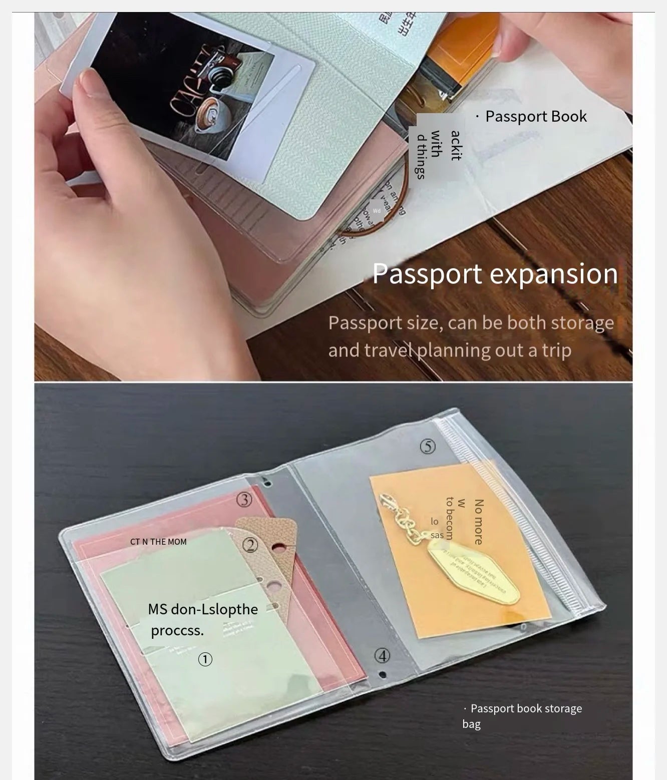 TN Passport book Travel Notebook High Quality Diary journal notebook  American retro Business Office School Meeting Notepad