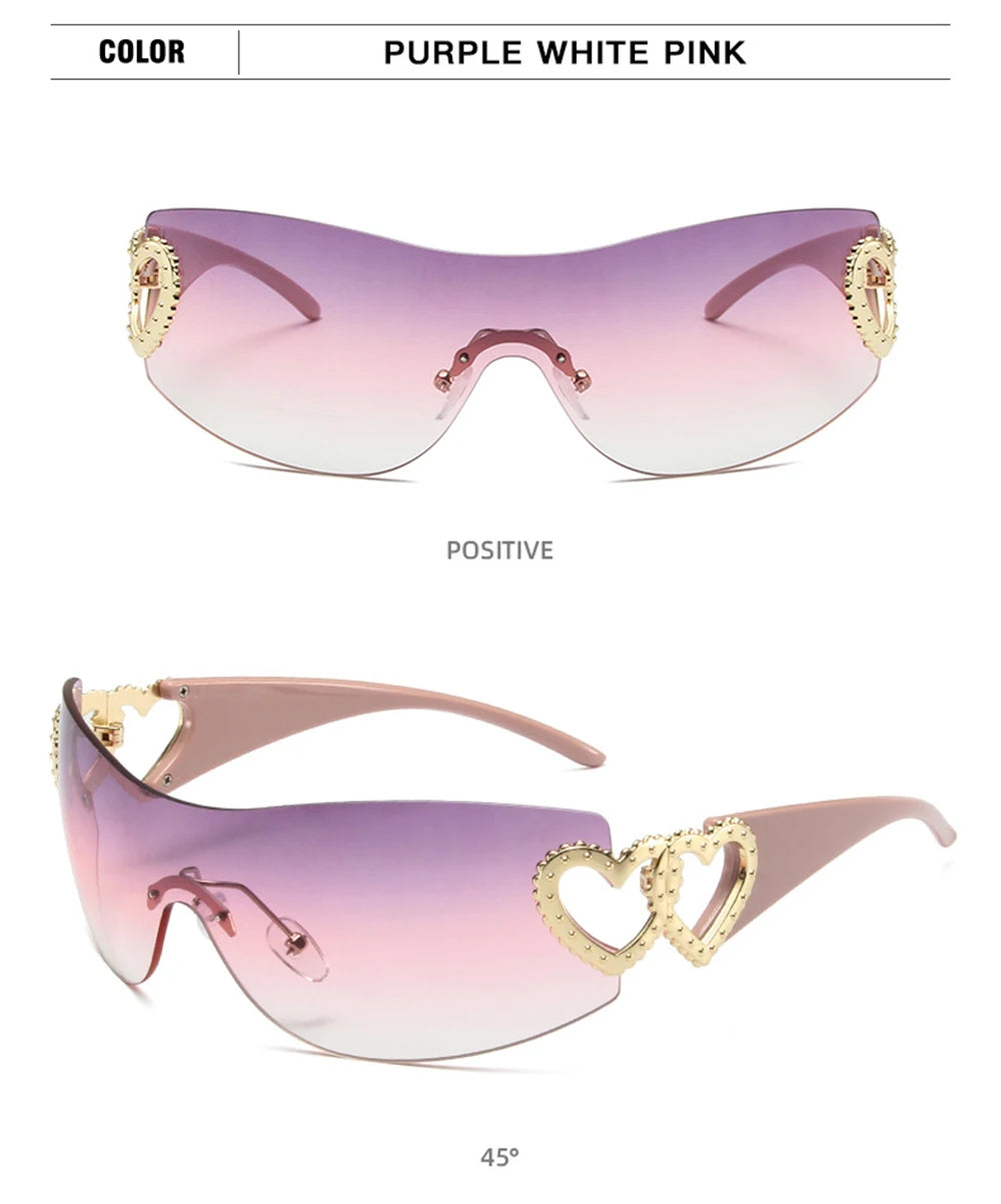 2025 Luxury Trending Pink Women's Sunglasses Vintage Designer Shade Fashion Goggles