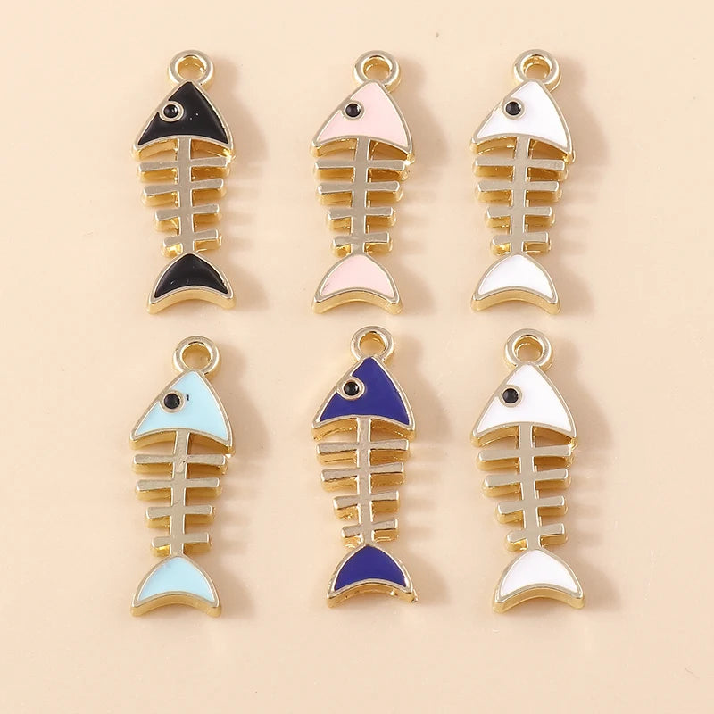 20pcs Cartoon Animal Charms Enamel Cat Charms Pendants for Jewelry Making Drop Earrings Necklaces Bracelets Accessories DIY Gift