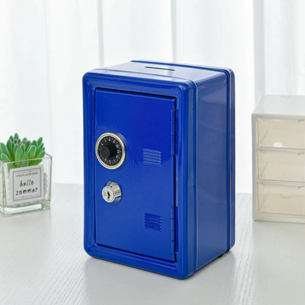 Portable Password Lock Mini Safe Box Anti-Theft Cabinet Piggy Bank Metal Strongbox Household Use
